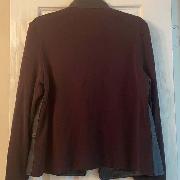 Nygard Leather front sweater size M - Picture 4 of 4